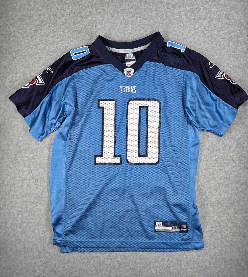 Reebok NFL Tennessee Titans Vince Young #10 Jersey Y2K - Youth XL/Adult XS/S